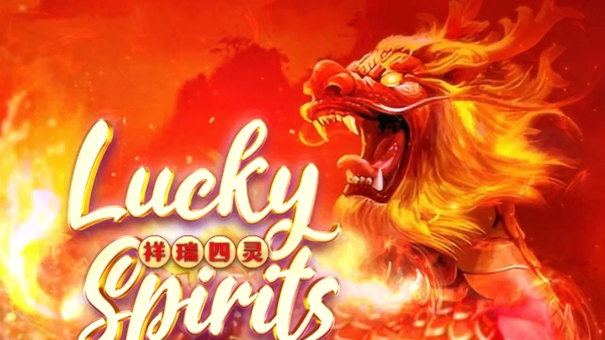 Interface do jogo de slot Lucky Spirits em um dispositivo móvel